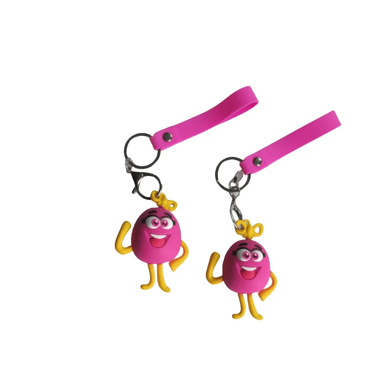 Professional Custom 3D Logo Soft PVC Cloth Key Ring Custom Metal Keychain for Business Use for Hotels
