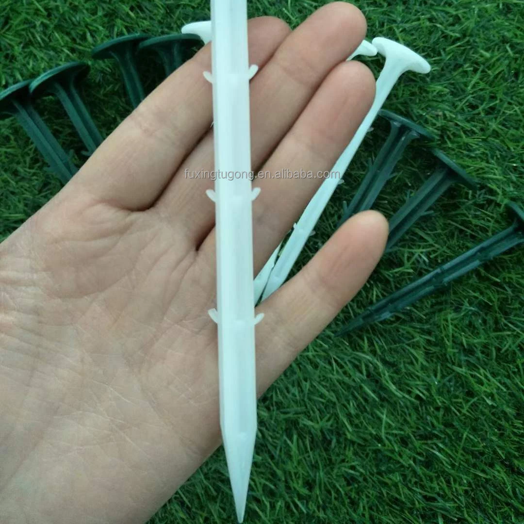 China Factory Quality plastic  nail Sod Landscaping Garden cloth turf plastic  staples