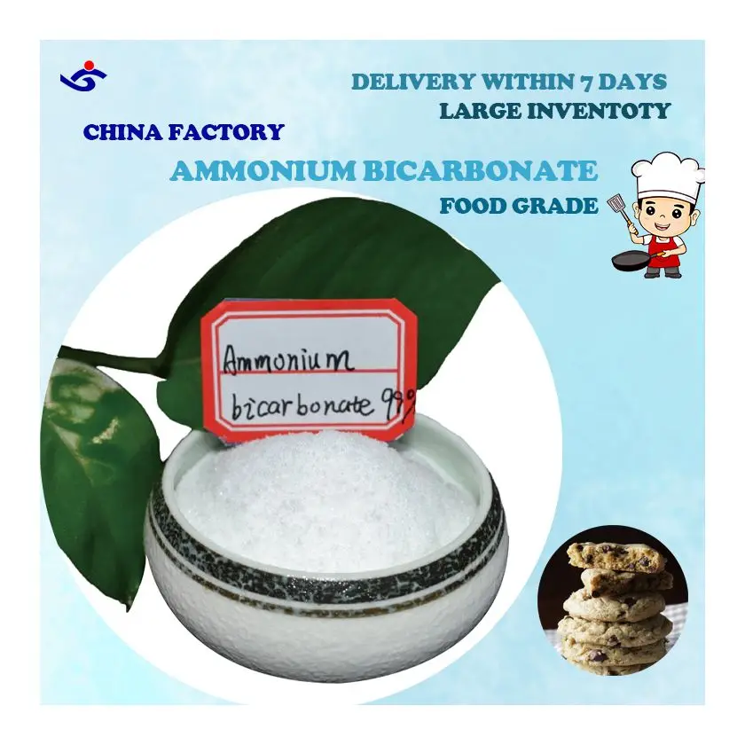 Ammonium bicarbonate used for biscuits food grade ammonium bicarbonate cas