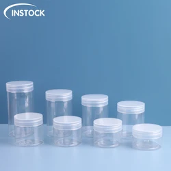 Plastic Jars 30/40/50/60/80/100/120/150ml Storage cosmetic plastic cookie jars with lids cosmetic Cream Jars
