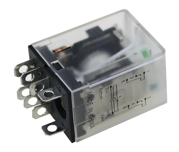  JQX-13F 12V 24V DC 110V 220V AC реле мощности катушки LY2NJ DPDT 8 Pin HH62P с