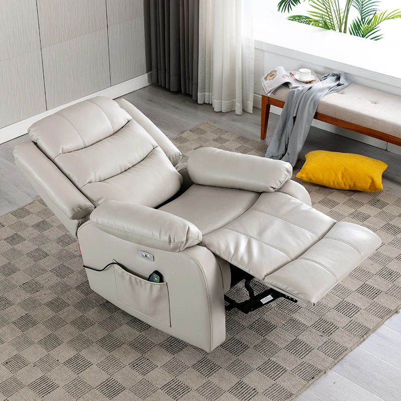 Single Reclining sofa chair with Footrest Manual Recliner for Living Room Recliner Sofa