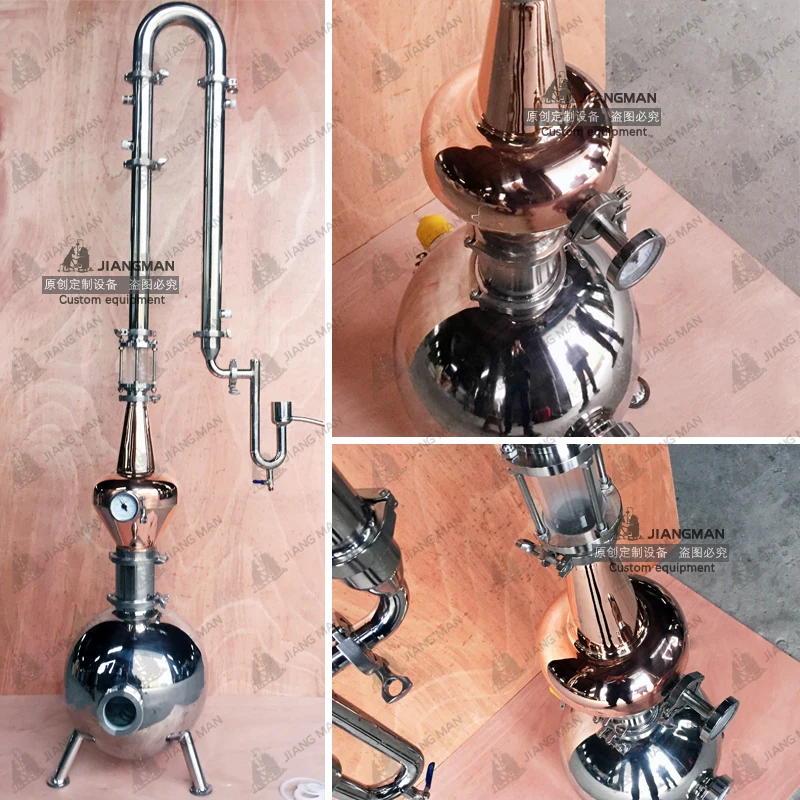 1 Gallon/10 Liters Copper Pot Still-Home Alcohol Whiskey Distiller-Gin Distiller Home