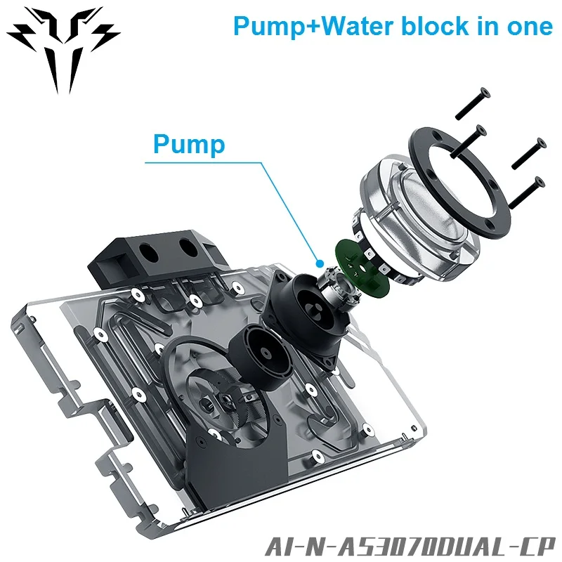 Syscooling video card AIO water cooler 240mm/360mm radiator full cover water block for ASUS RTX 3070 DUAL video card water cool