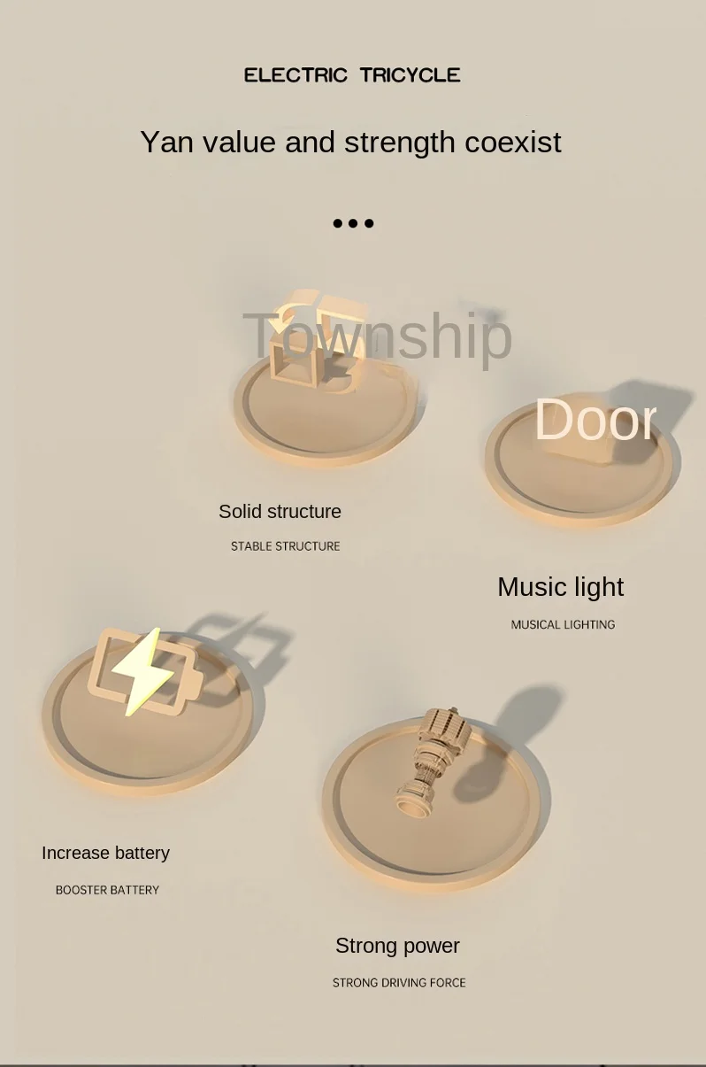 Electric Double Remote Control Toy Car Kids 2-4 Years Old Rechargeable 3-Wheel Tricycles Music Feature Perfect Gift Girls Babies