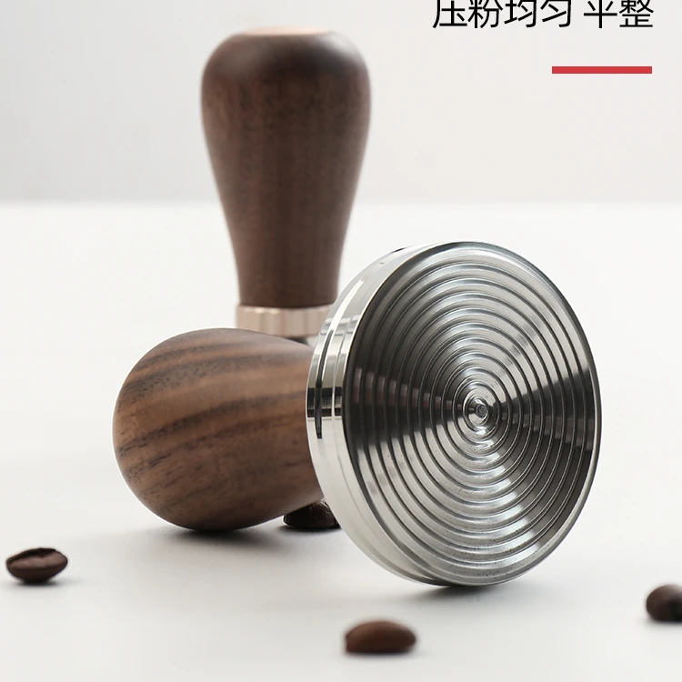 zeroHero Thunder Custom Wood Handle 304 Stainless Steel 58mm Coffee Press Espresso Coffee Tamper