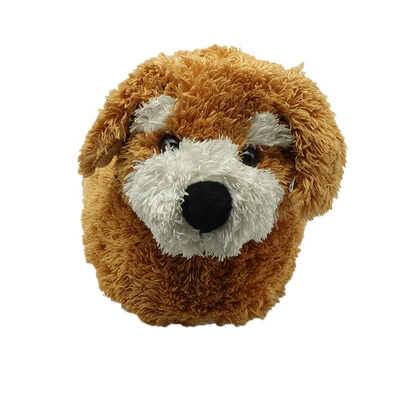 Plush dog shape animal shoes winter warm indoor slippers