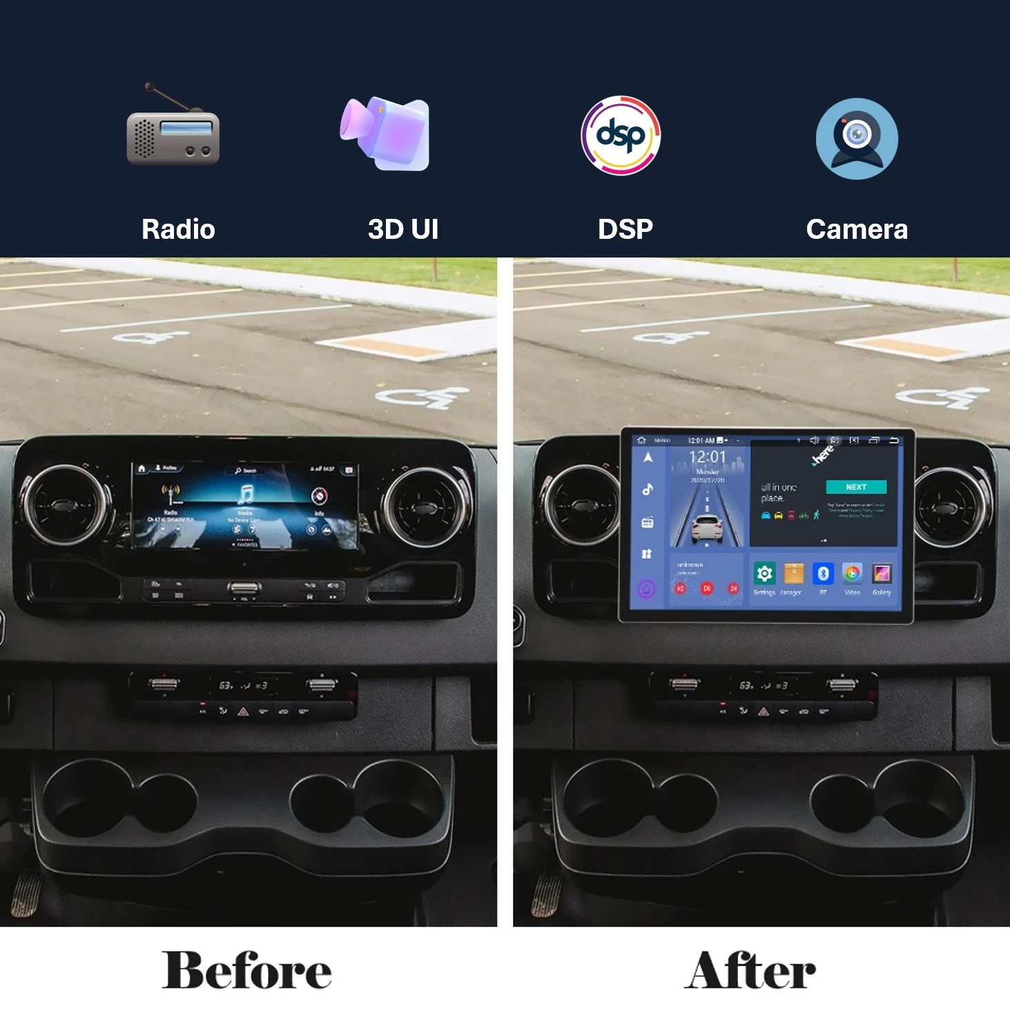 Zmecar New Arrival TS10 7870 Android 13 Car Screen Player 13.3 Inch Touch Screen Radio Stereo Car Multimedia System