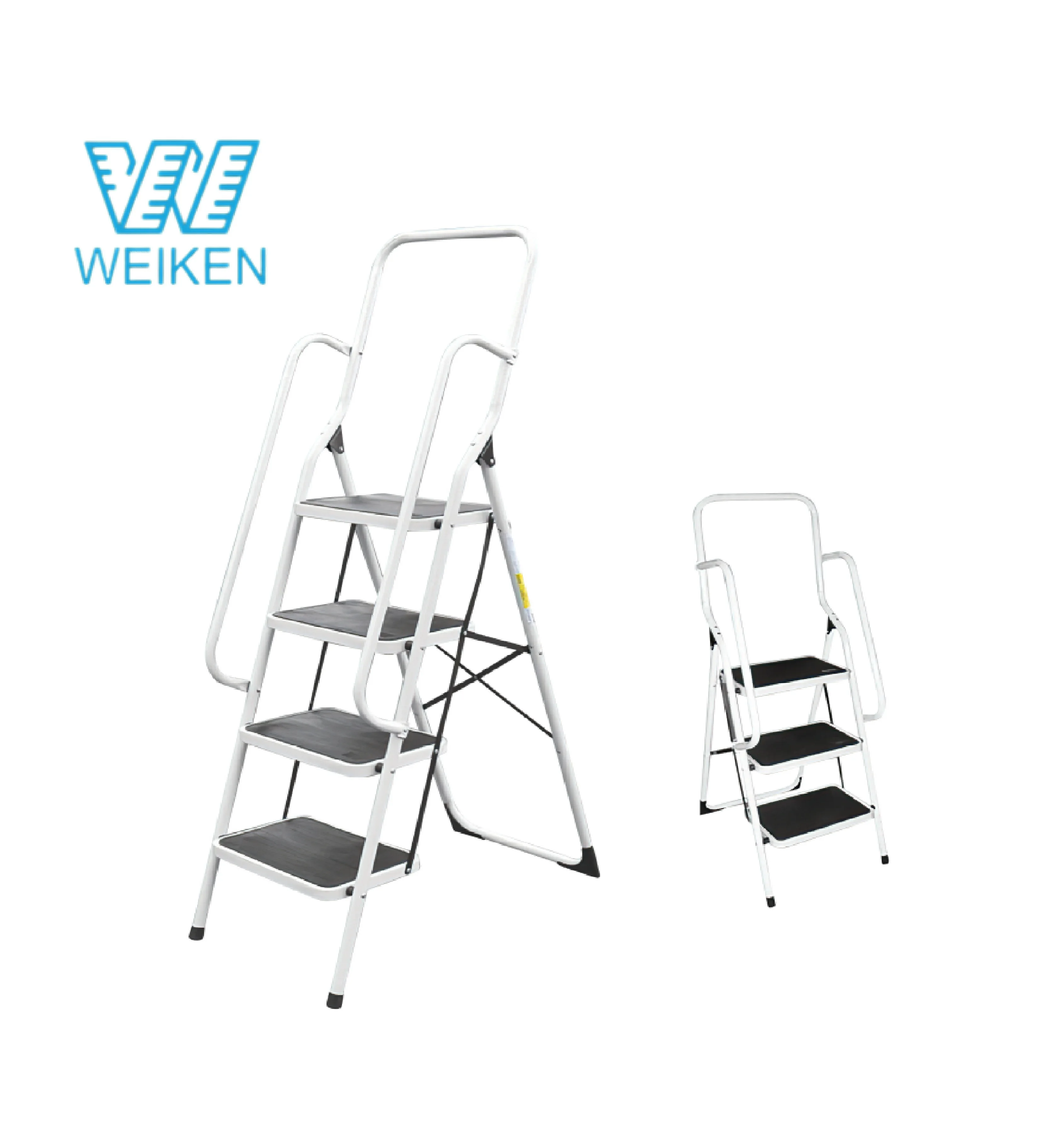Wholesale ladders steel folding  step ladders with handrail