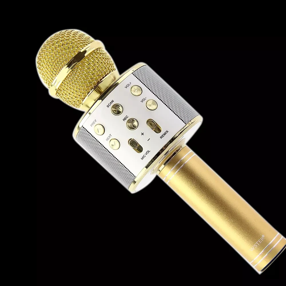 Zooming Professional bt karaoke wireless music microphone metal mike mic