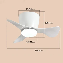 Hot Selling Modern Dc Copper Motor Remote Control Led Ceiling Fan With Light Manufacturers wholesale