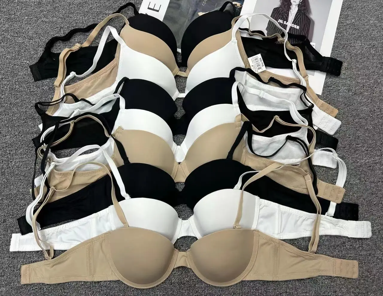 Fashion Girl Solid Color Simple Style Soft Breathable Sexy Bra