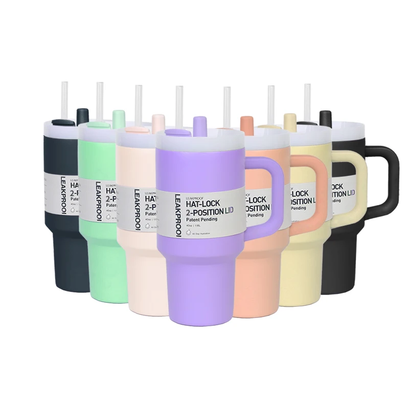 New Arrival Tumbler Cups Customized Fluoride-Free Tumbler With Handle And Straw