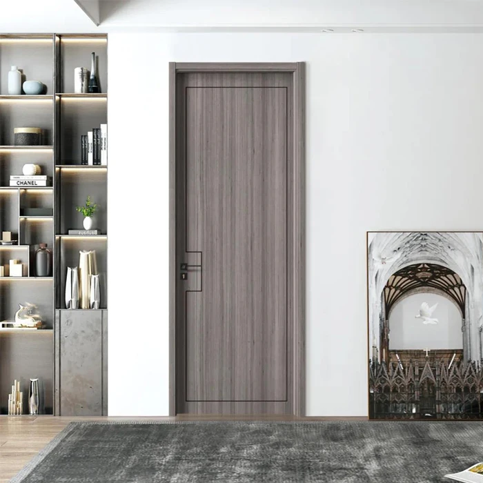 Bedroom door for house hotel soundproof melamine door interior solid wood door