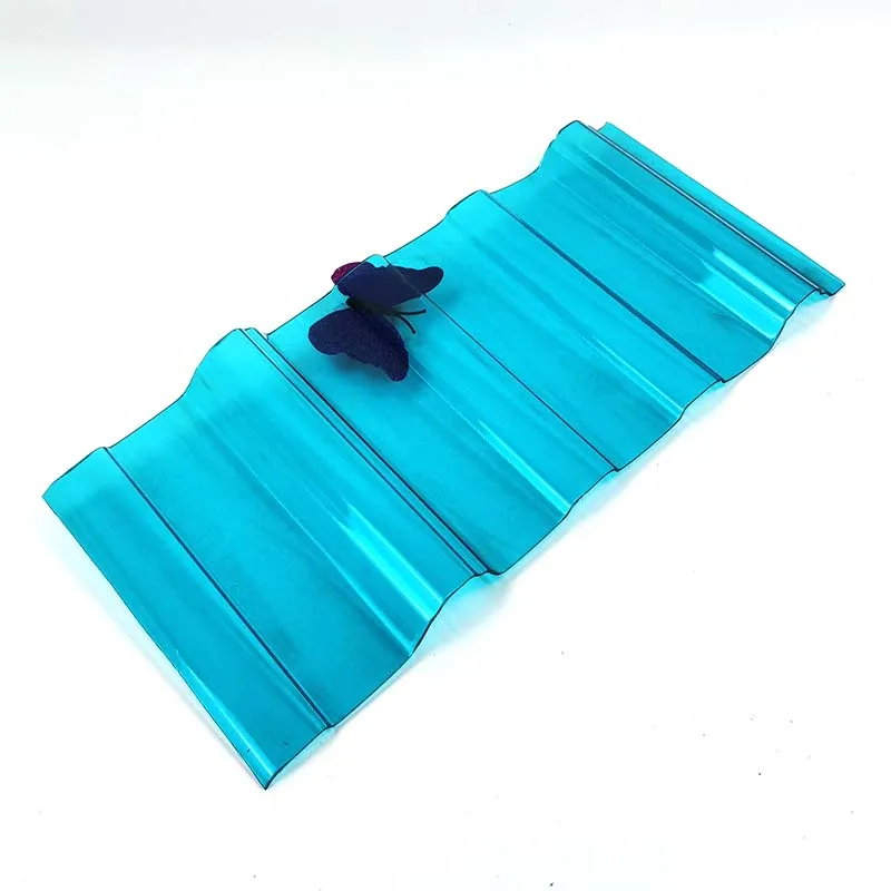 China Factory wholesale transparent plastic polycarbonate corrugated sheet for building roofing, agricultural