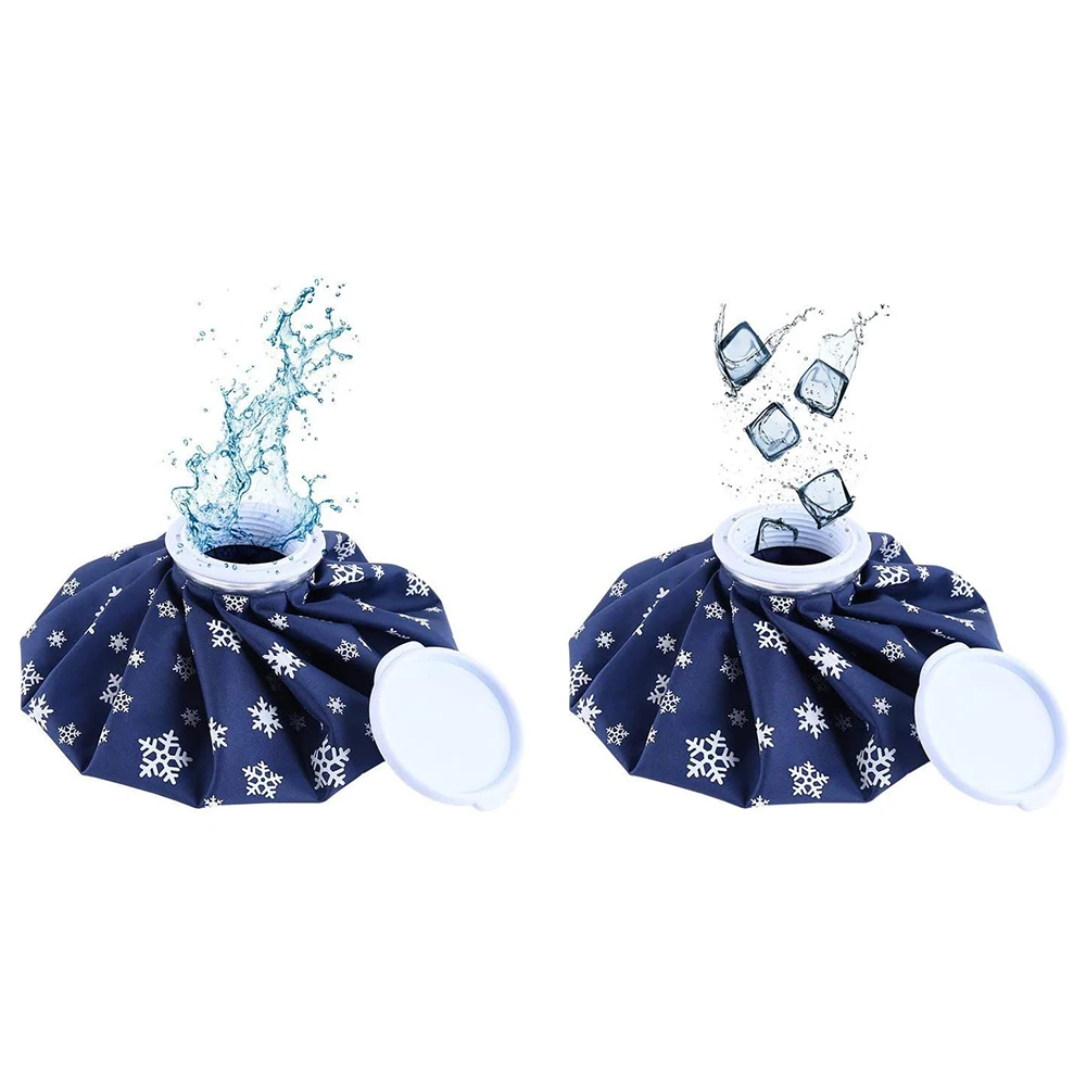 Waterproof reusable cloth ice bag  medical ice bag for injury therapy fabric ice bag