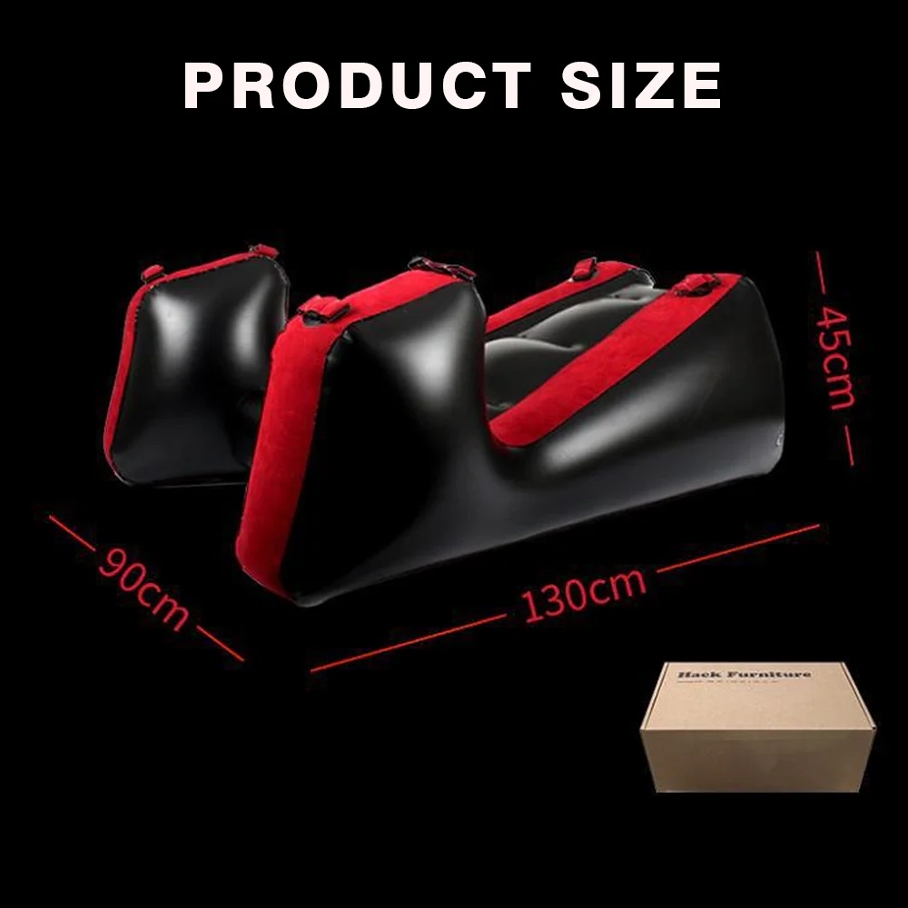 Sex Sofa Bed Pvc Sex Furniture Air Cushion Bdsm Sexy Chair For Couples Chaise Lounge Red Inflatable Large Sofas For Living Room