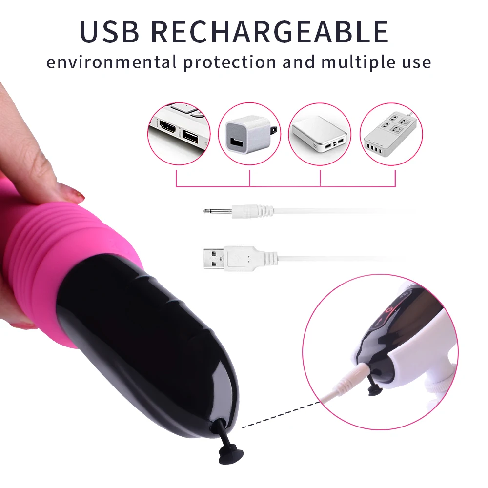 Stimulus Sucking Double Vibrator Pussy Clit G Spot Orgasm Stretching Dildo Penis Masturbation Female Sex Toys