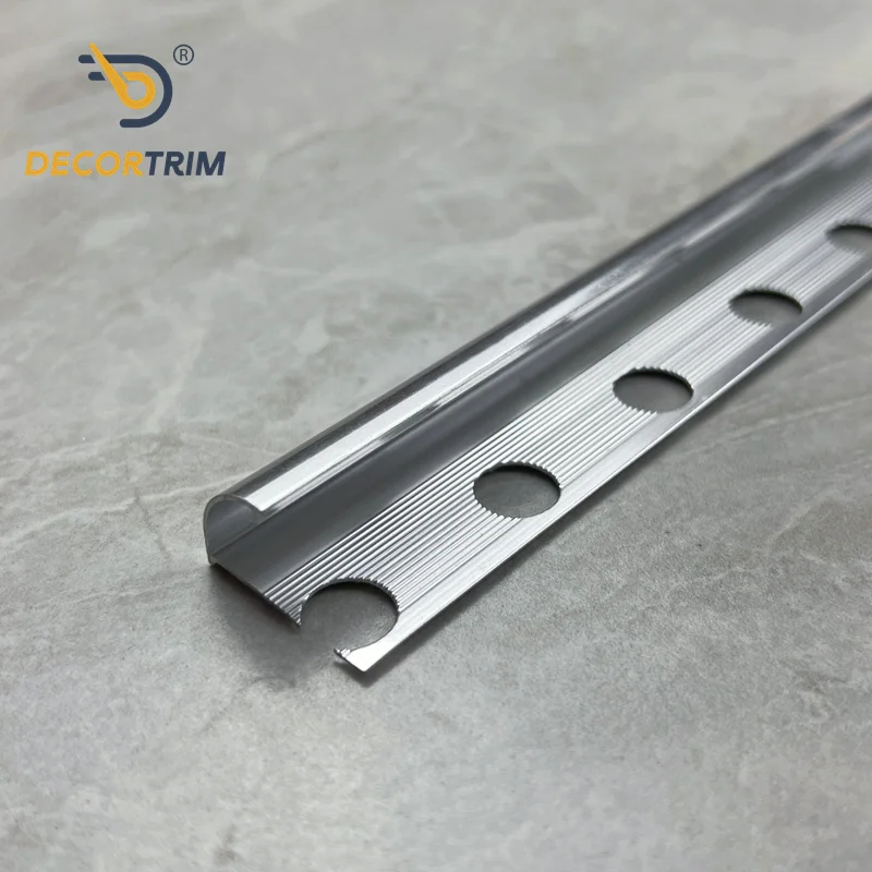 DECORTRIM Custom Interior Metal Trim Profile Modern Style Flexible Aluminum Alloy Wall Corner Strip for Tile Trim for Interior