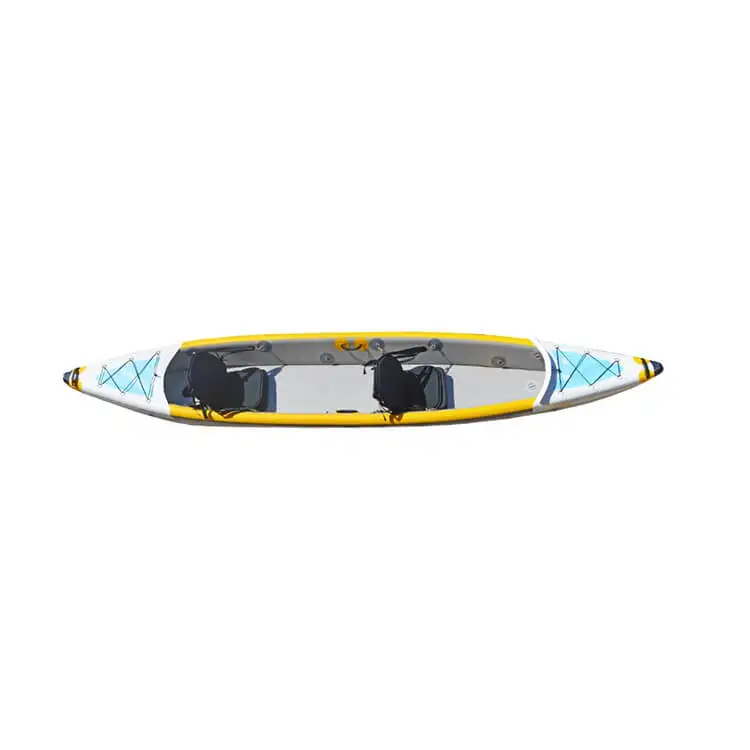 MOQ 500 China Manufacture 2 Person Rowing Boat Canoe Drop Stitch Inflatable Kayak for Sale