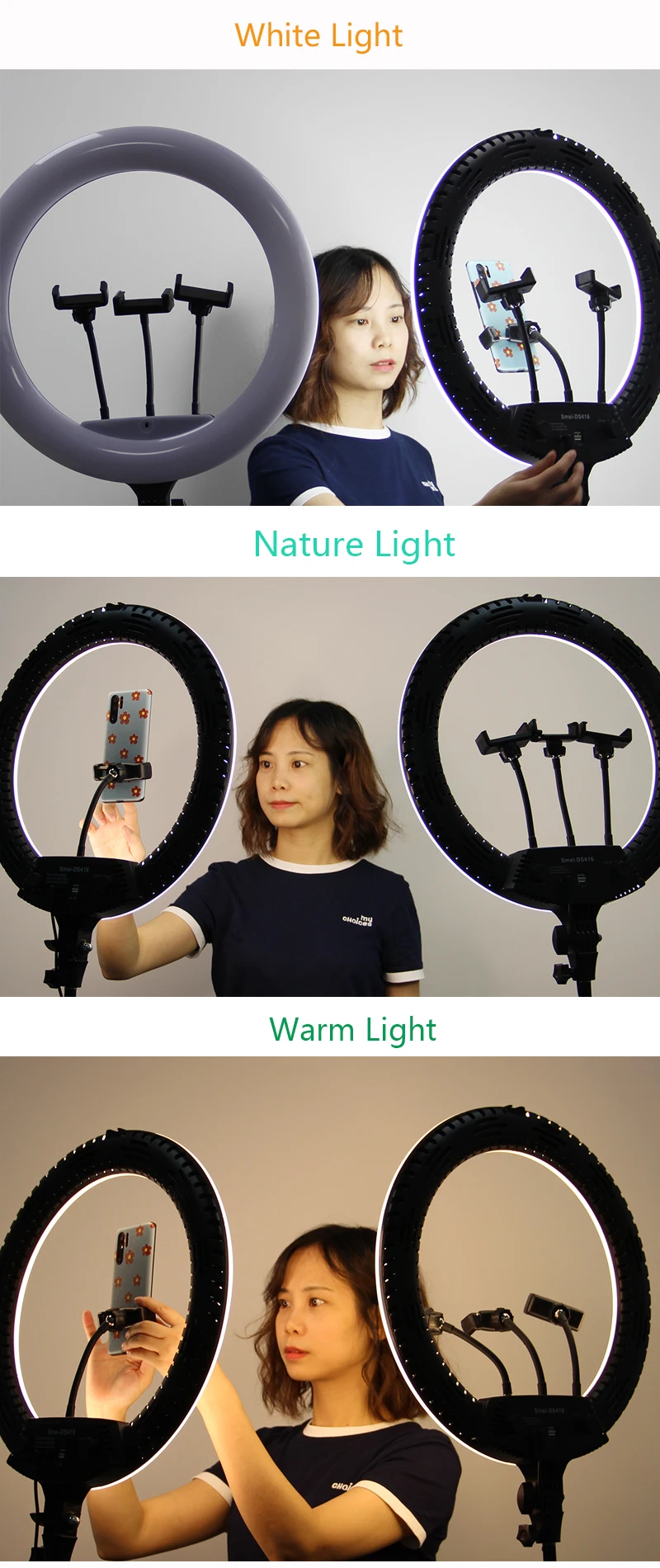 2020 Новая фотография 18 кольцевой свет для прямого