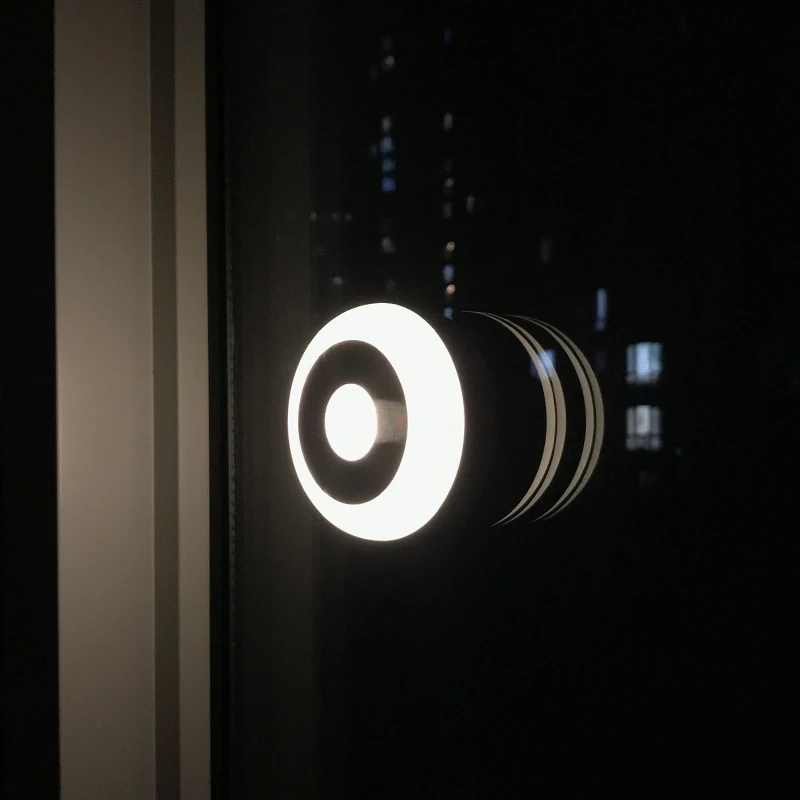 Круглая маленькая Светодиодная лампа для кровати, автоматический светодиодный датчик движения, детский ночник