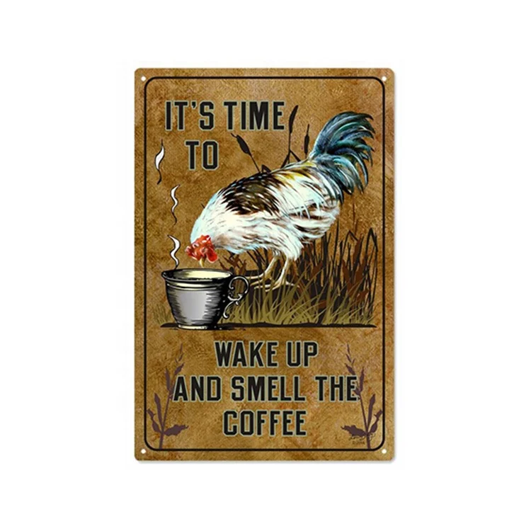 Premium Metal Tin Signs Chicken For Farms Ranches Stores Wicked Chickens Lay Deviled Eggs Funny Tin Signs Vintage Retro