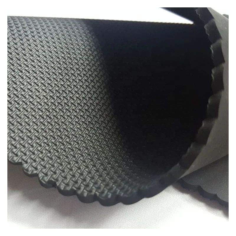 anti-skid 3.5mm sharkskin neoprene embossed sheets laminated polyester or nylon fabric