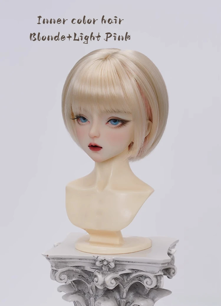 High Quality 1/6 BJD 12 Inch Princess Doll Wigs Highlights Synthetic Doll Hair for Toy Princess Doll Accessories
