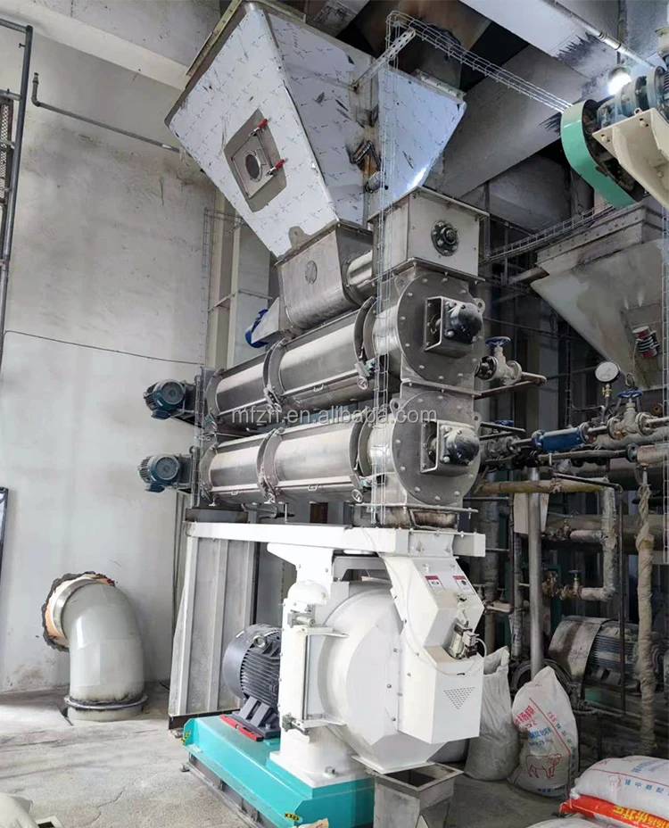 MuFeng 1~20 Ton/h Animal Pellet Manufacturing Pelletizing Machine Feed Processing Machine for Chicken Fish Pig Goat Cattle Cat