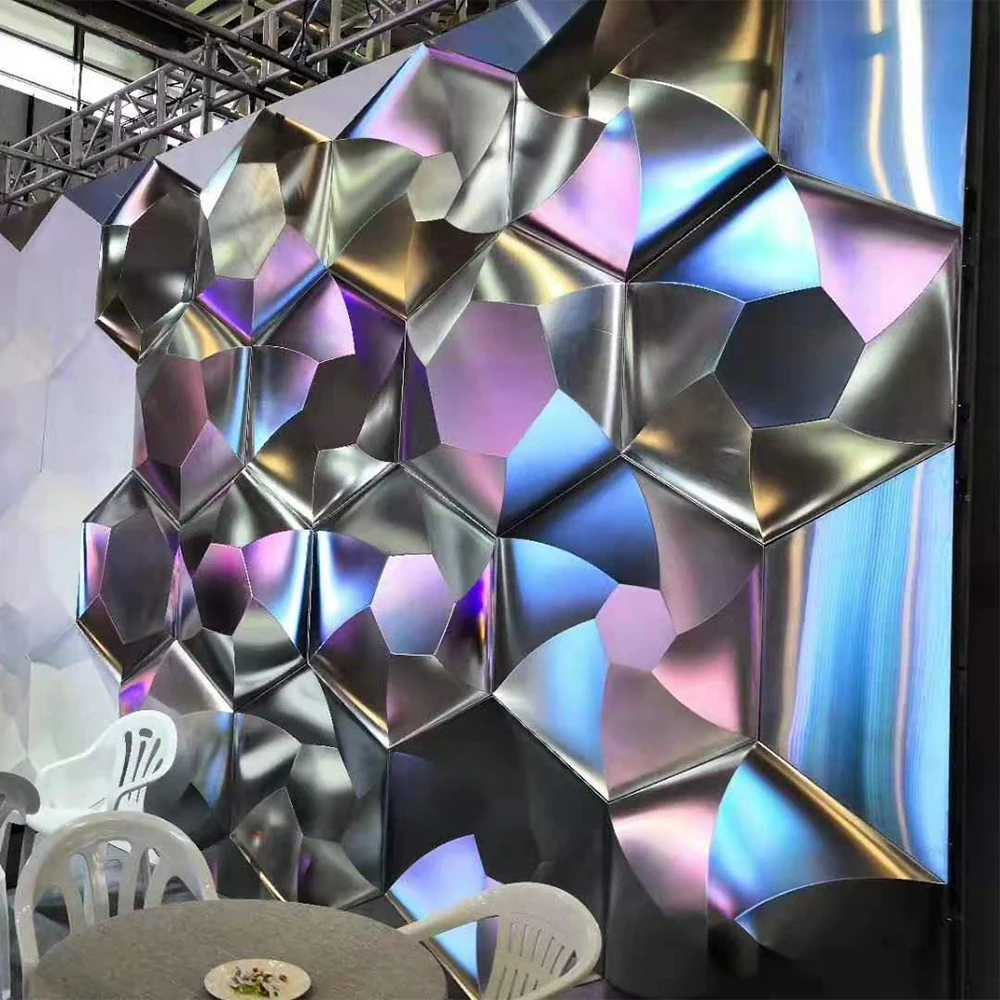 
Outdoor or Indoor Aluminium or Stainless Steel 3D Wall Panel for Building Curtain Wall or Garden Sculpture 