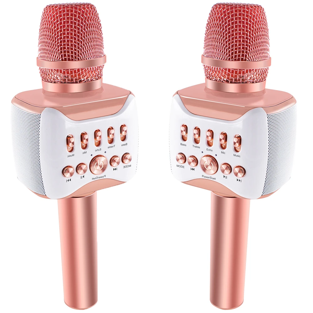 Новый профессиональный портативный беспроводной портативный караоке микрофон с динамическим микрофоном персональный KTV BT микрофон