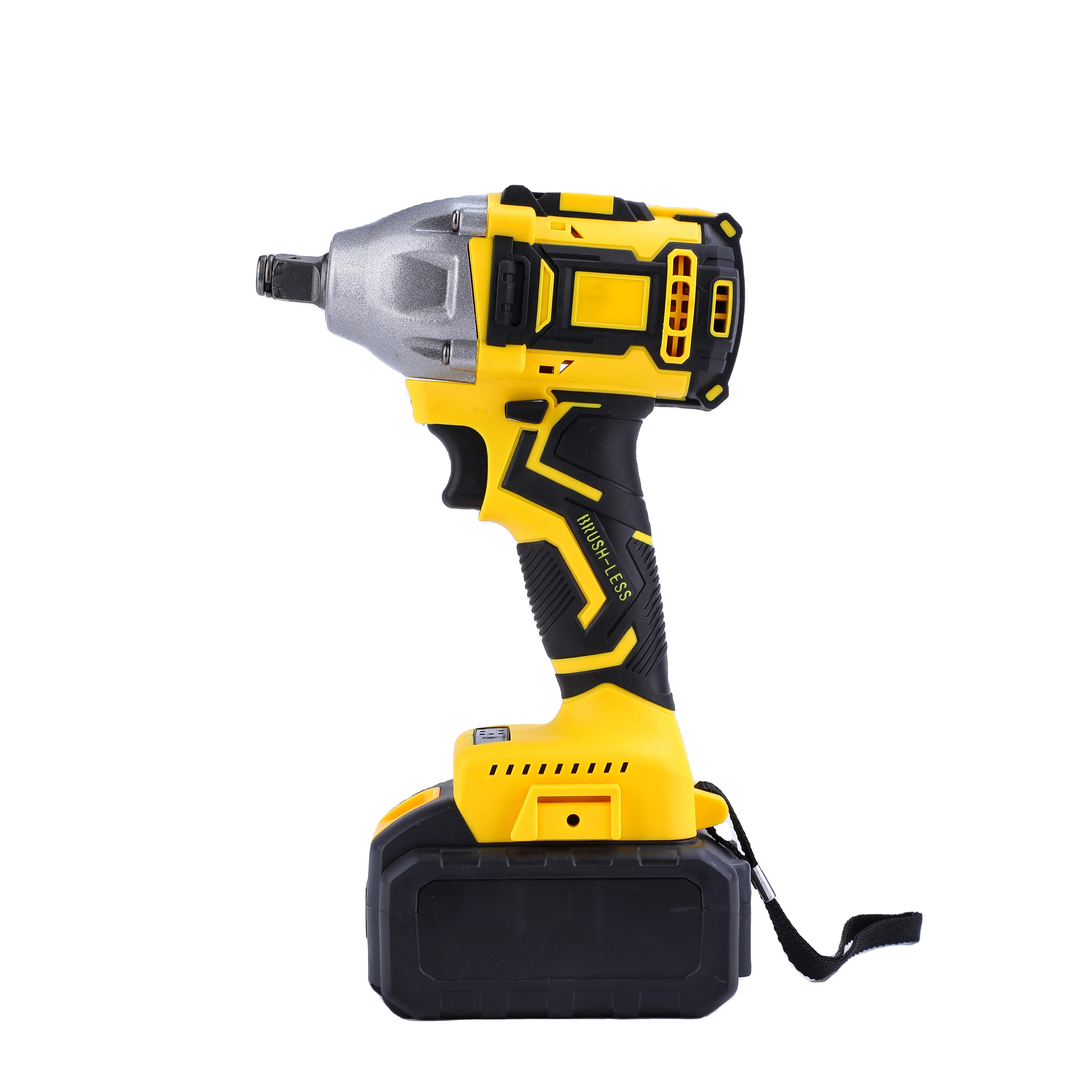 
21V Electric Power Tools Brushless Rechargeable Lithium-Ion Torque Impact Electric Wrench 