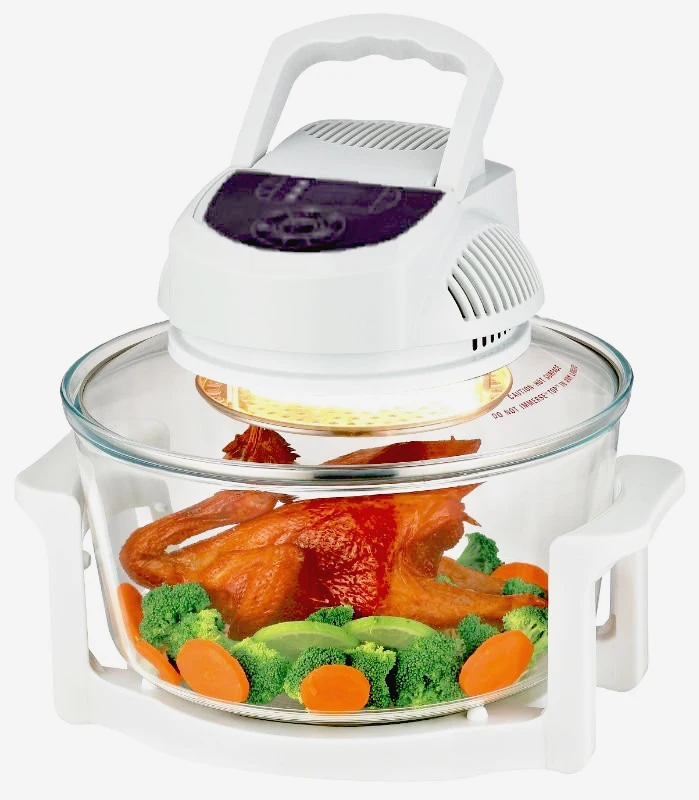 Высококачественная горячая Распродажа Профессиональная домашняя цифровая галогенная круглая стеклянная электрическая духовка