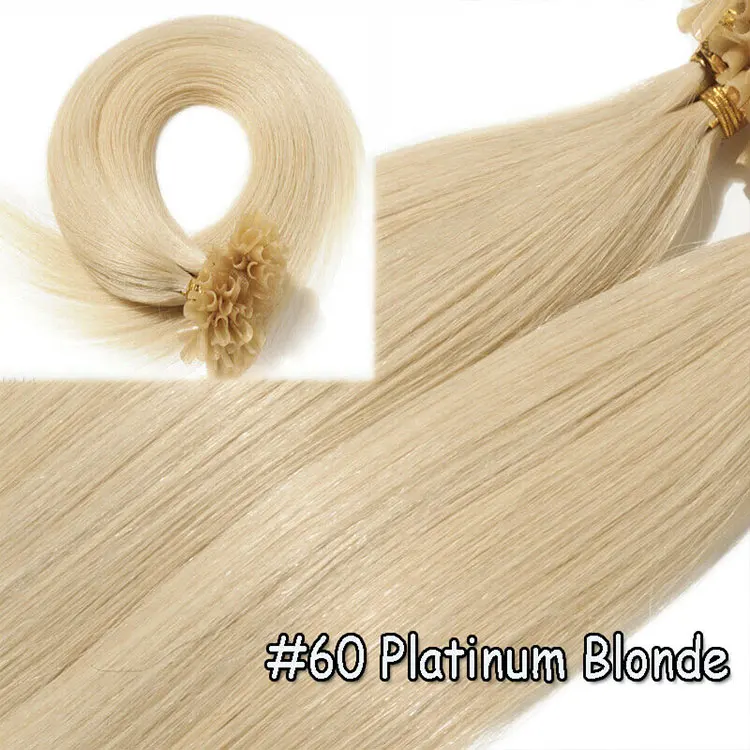 Hair Remy U Tip Pre Bonded Extension Remy Human Keratin Hair U Tip Hair Extensions