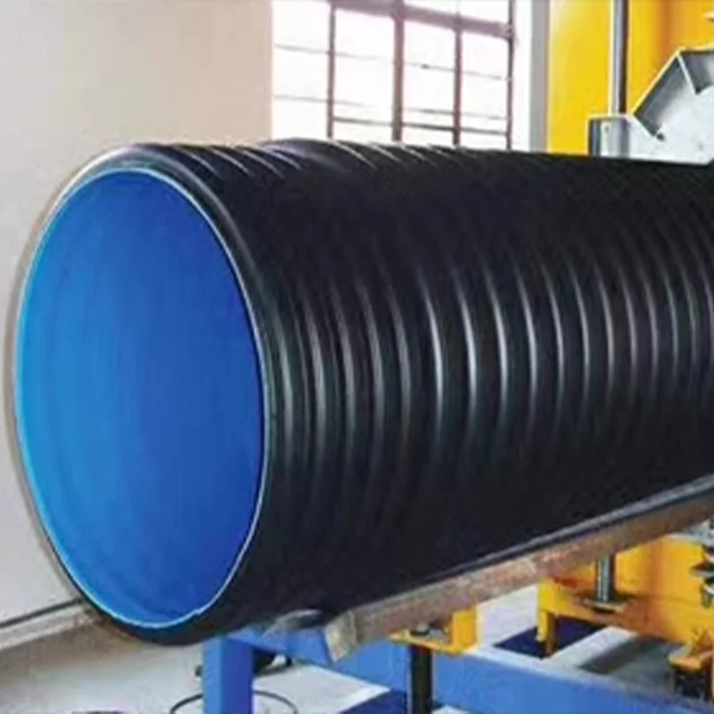 High Quality 50mm Double Wall Corrugated HDPE round Pipe 2.5 Inch HDPE Drainage and Water Pipe