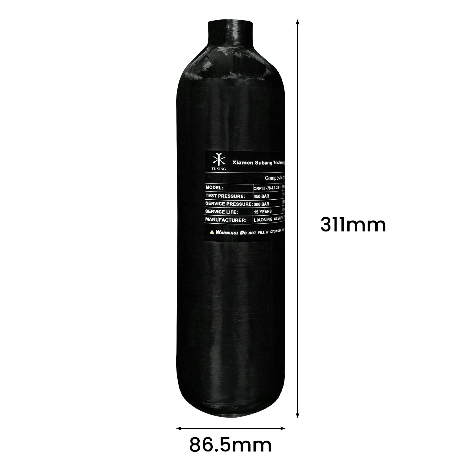 Тушение высокое качество 1 л 300 бар 4500 фунтов на квадратный дюйм 30 миль хранение для подводного плавания дайвинга пейнтбола газовый ресивер из углеродного волокна Воздушный бак