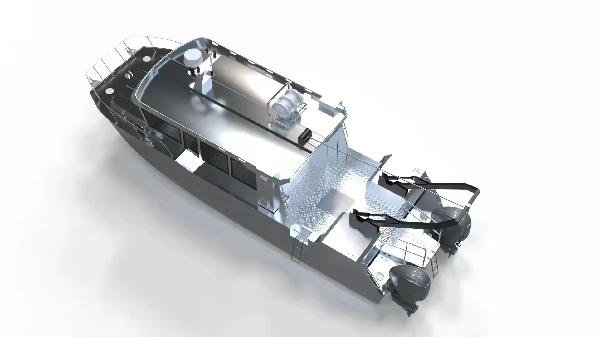 2023 New Design Aluminum Catamaran Fishing Boat