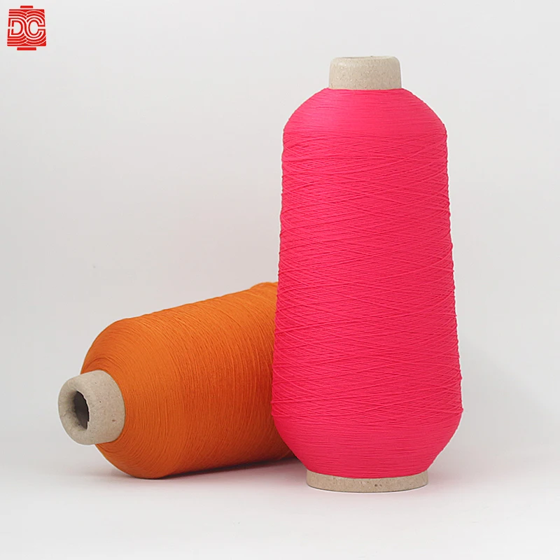
100d/24f/2 high stretch polyamide 6 nylon crimp yarn for overlocking with O-OEKO TEX 