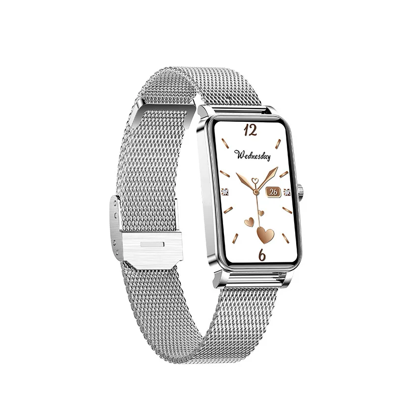 Luxury women wristwatch mobile phone ZX19 stainless steel fashion smart watch ip68 waterproof bt call reloj smart watch