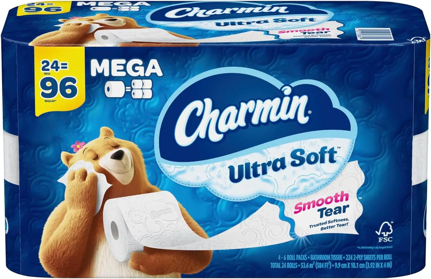 Hot Selling Price Charmin- Ultra Soft Toilet Paper 12 Mega Rolls