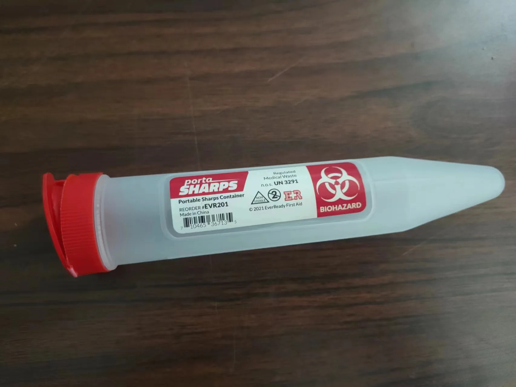 0.1L Mini size Sharps Container First aid kit travel sharp containers carry in bag sharp waste box