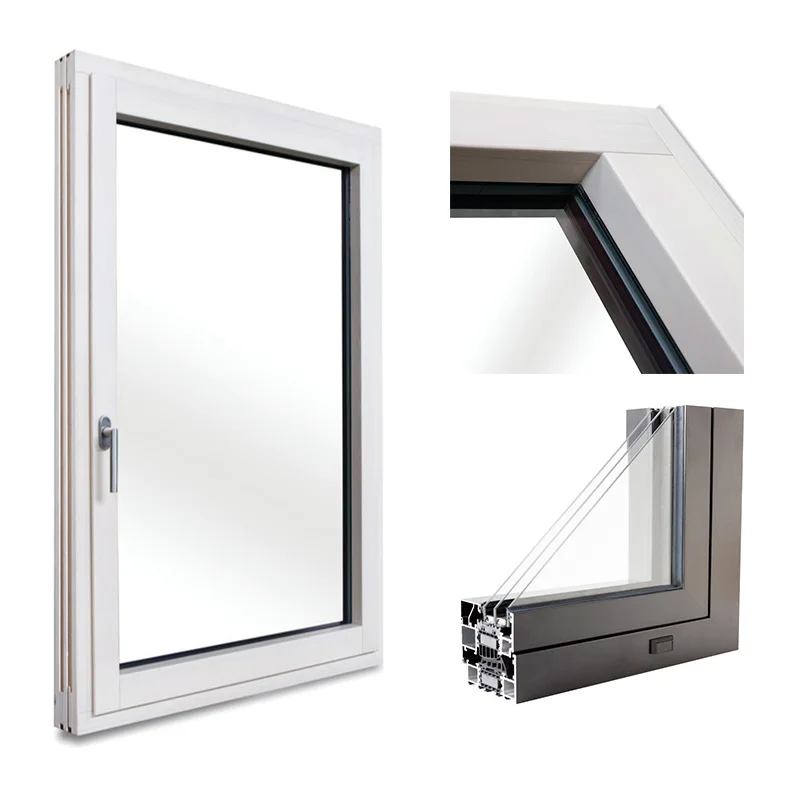 Imagery Brand upvc profile window new arrival modern design double tempered glass UPVC/PVC/Vinyl Casement Windows