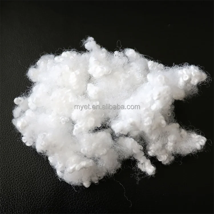 super class white polyester cluster staple short cut fiber spinning (pillow, mattress, quilt core, pillow, cushion, etc.)