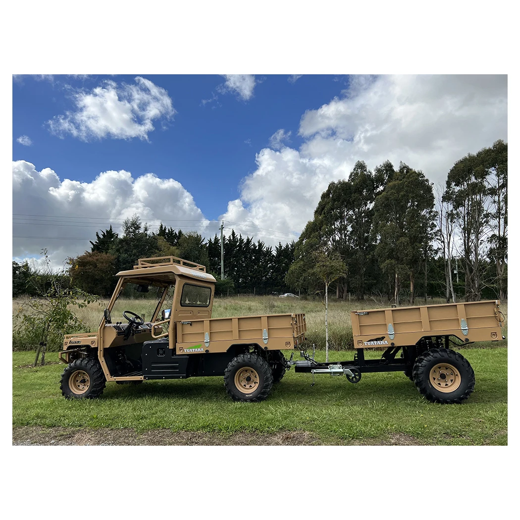 All Steel Transport Machine Utility Farm Cart Atv With Towing Trailer 500kg Atv