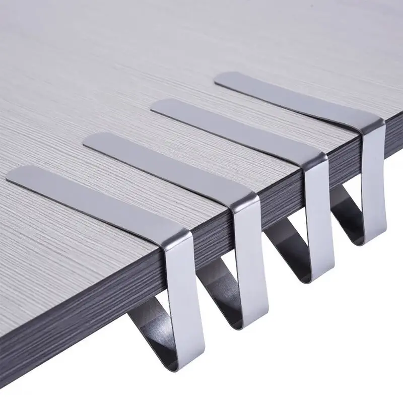 Metal household triangle tablecloth clips for table decorative parts