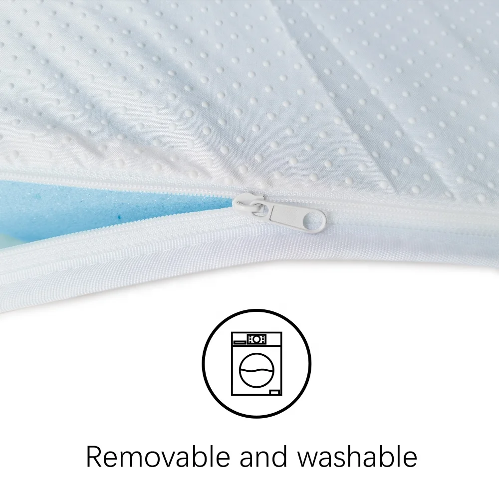 High Density Egg-Shaped Comfort Sponge Foam Bed Topper Luxury cooling gel Memory Foam Mattress Topper Pad In A BoX