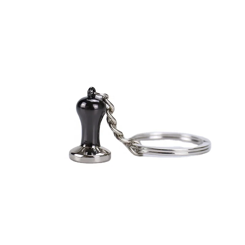 Custom Barista Gift Luxury Espresso Accessories Wholesale Self Defense Sublimation Metal Coffee Keychain Set