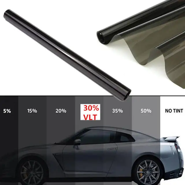 High permeability and high heat insulation glass film of automobile front bumper