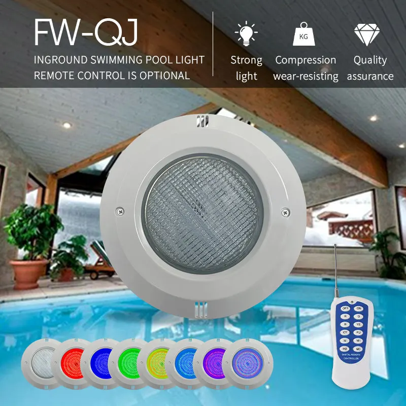 New Style Waterproof LED Tuya Remote Control Wifi Swimming Pool Lamp IP68 RGB 12V Spa Recessed Underwater lights